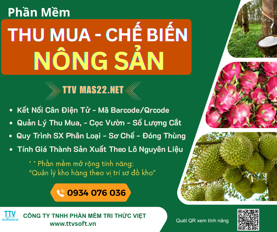 Phần mềm quản lý kinh doanh nông sản